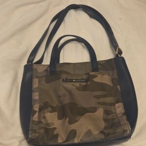Tommy Hilfiger Brown Camouflage Tote